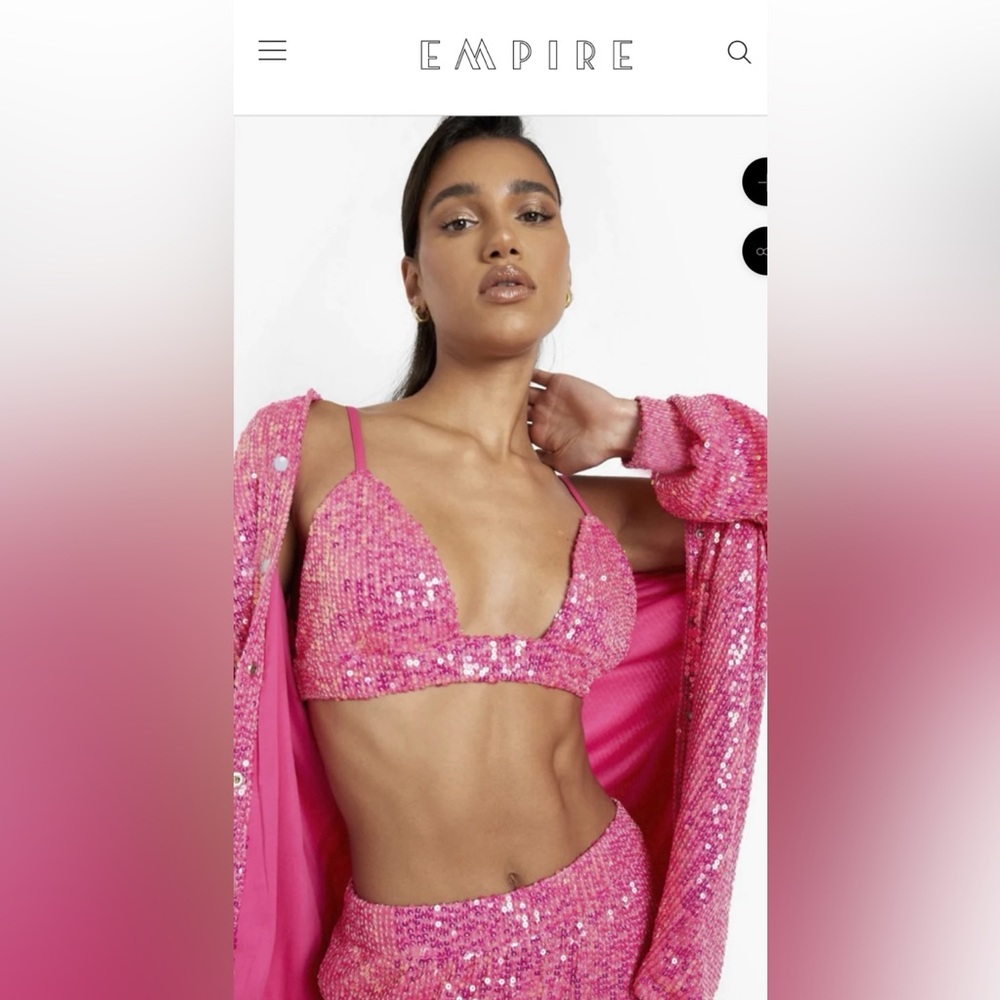 Empire sparkly pink set *** NEW WITHOUT TAGS